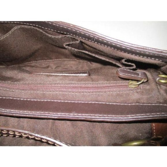 Coach Vintage Chelsea Brown Leather Saddle Stitching Satchel - Picture 3 of 6